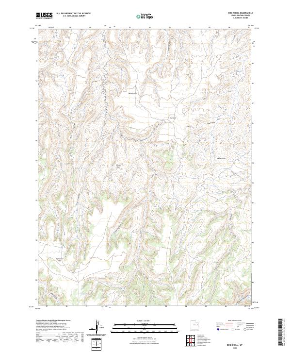 Dog Knoll topographic map thumbnail