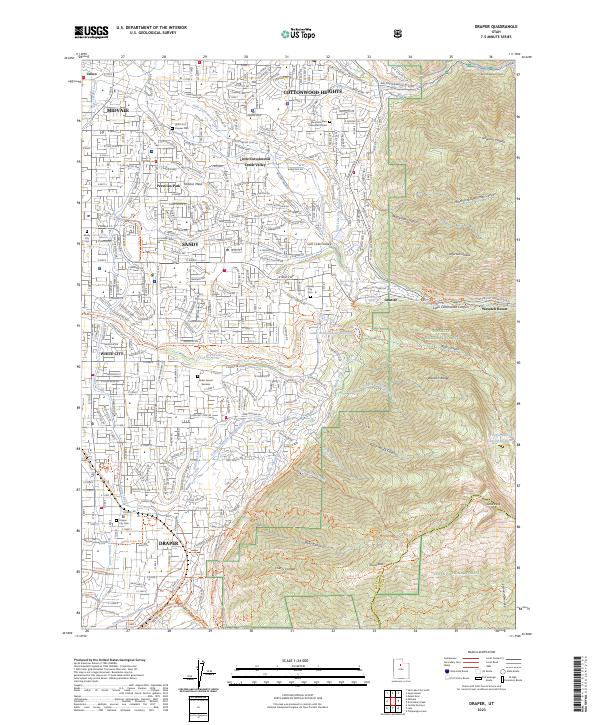 Draper topographic map thumbnail