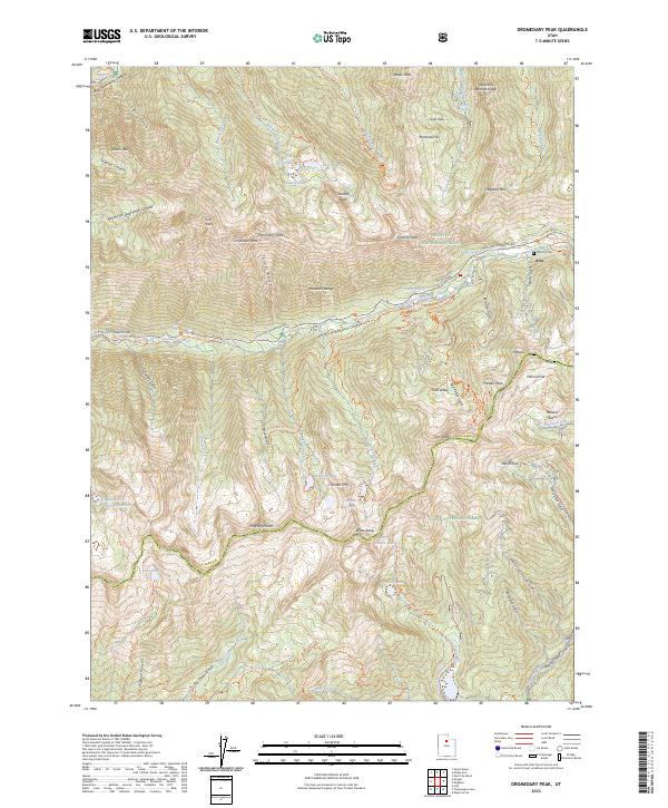 Dromedary Peak topographic map thumbnail