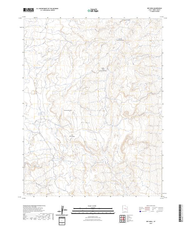 Dry Mesa topographic map thumbnail