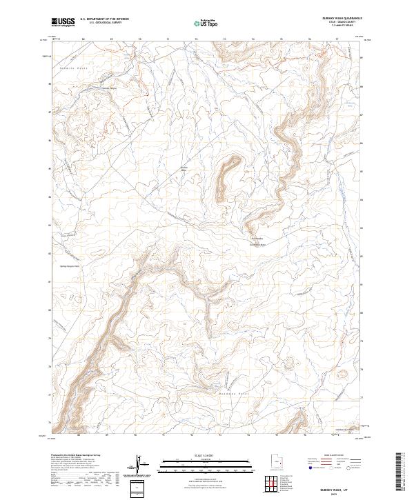 Dubinky Wash topographic map thumbnail