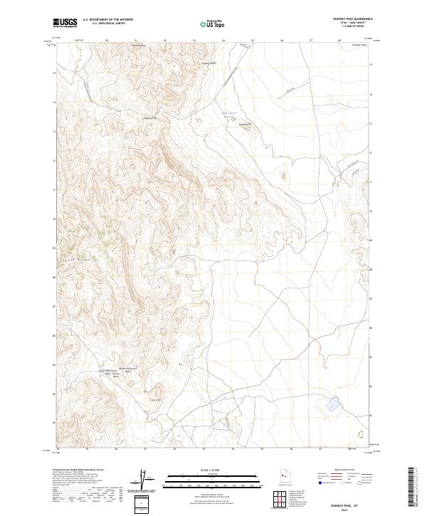 Dugway Pass topographic map thumbnail
