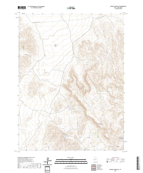 Dugway Range SW topographic map thumbnail