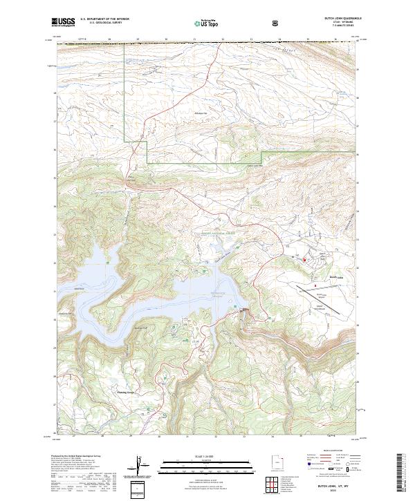 Dutch John topographic map thumbnail