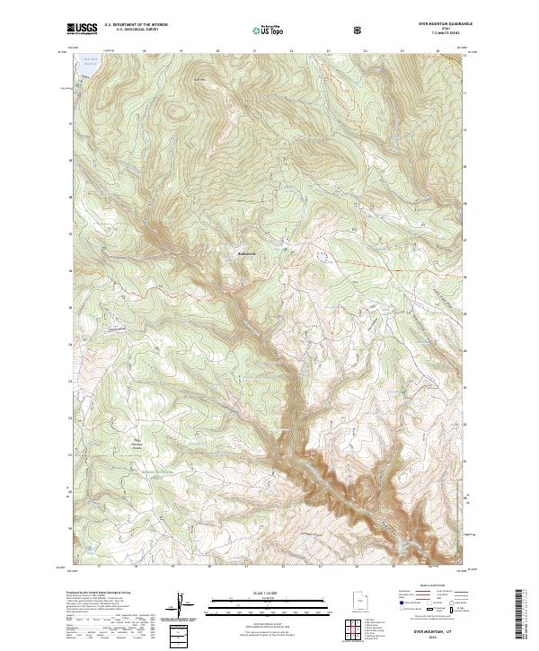 Dyer Mountain topographic map thumbnail