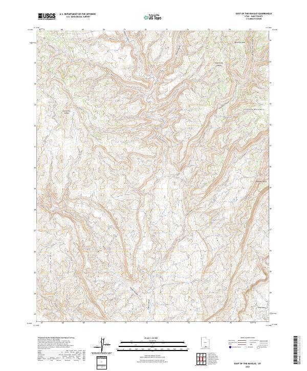 East of the Navajo topographic map thumbnail