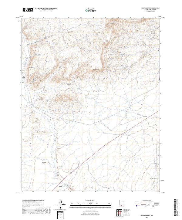Eightmile Pass topographic map thumbnail