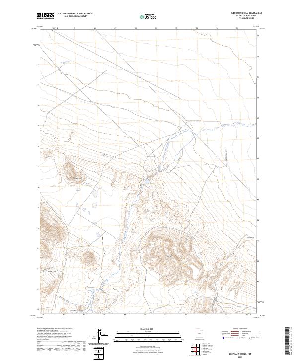 Elephant Knoll 2023 topographic map thumbnail