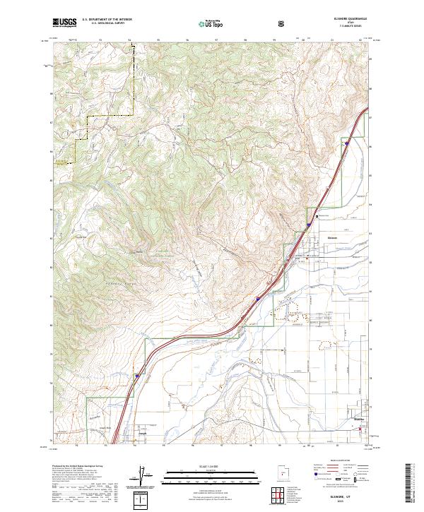Elsinore 2023 topographic map thumbnail