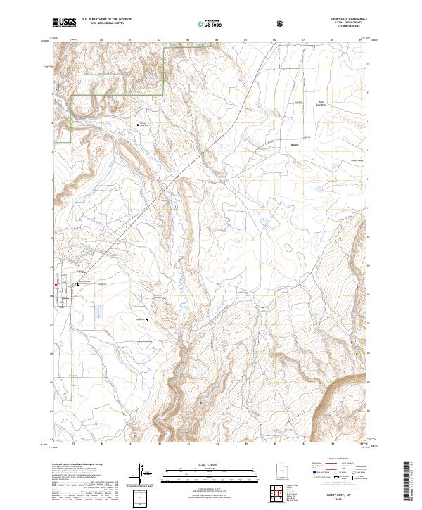 Emery East topographic map thumbnail