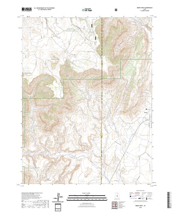 Emery West 2023 topographic map thumbnail