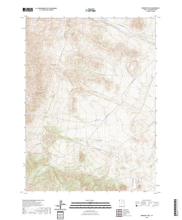 Emigrant Pass 2023 topographic map thumbnail