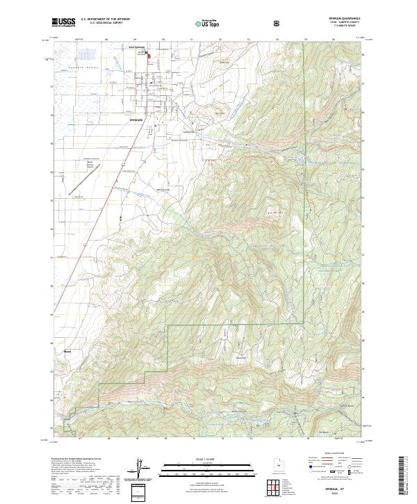 Ephraim 2023 topographic map thumbnail