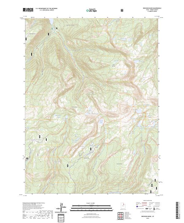 Erickson Basin 2023 topographic map thumbnail