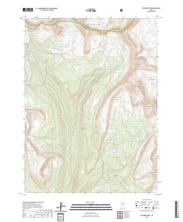 Explorer Peak 2023 topographic map thumbnail