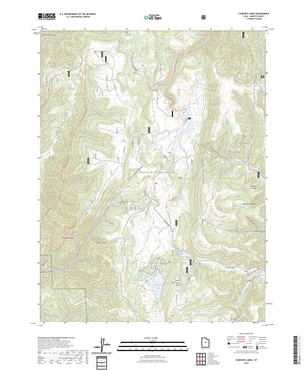 Fairview Lakes 2023 topographic map thumbnail
