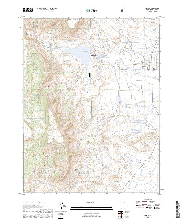 Ferron 2023 topographic map thumbnail
