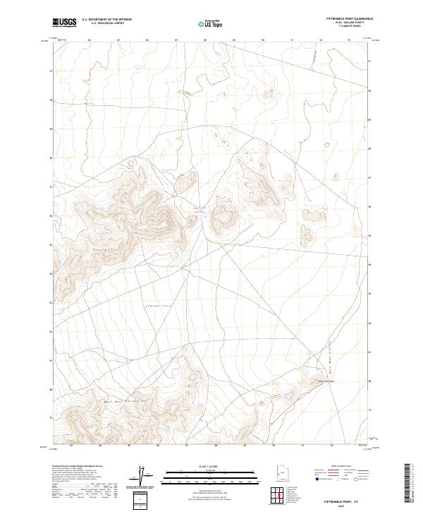Fifteenmile Point 2023 topographic map thumbnail