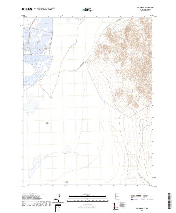 Fish Springs SE topographic map thumbnail