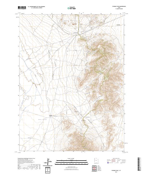 Fivemile Pass 2023 topographic map thumbnail