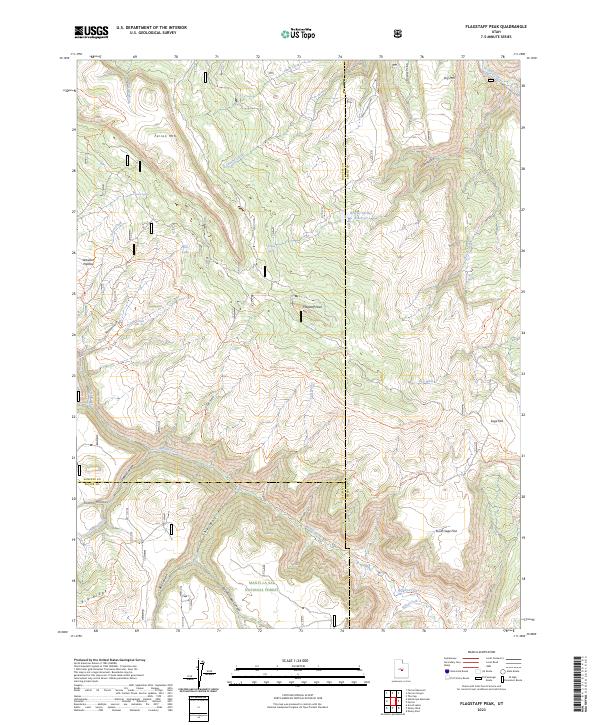 Flagstaff Peak 2023 topographic map thumbnail