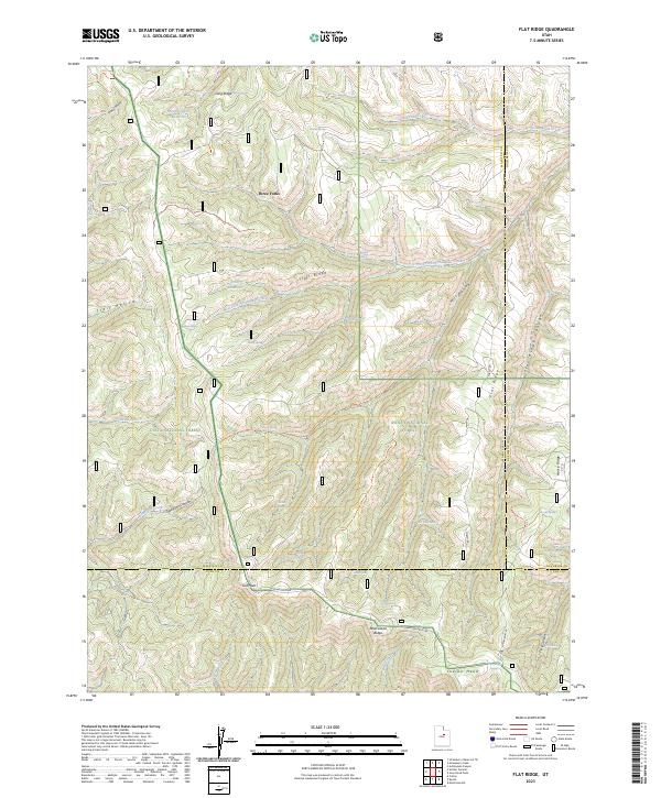 Flat Ridge 2023 topographic map thumbnail