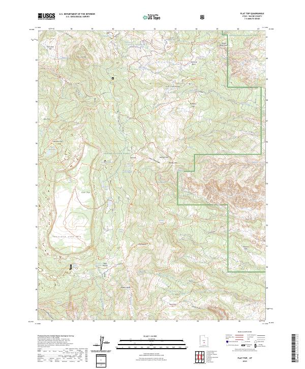 Flat Top 2023 topographic map thumbnail