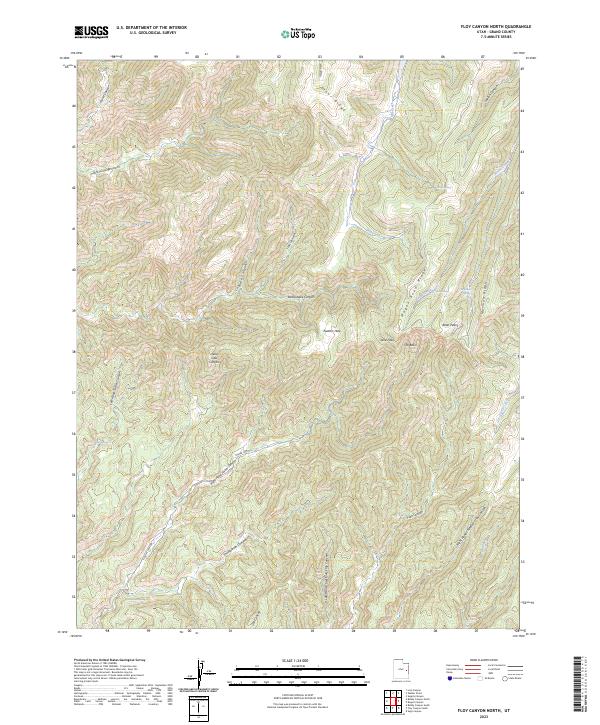Floy Canyon North topographic map thumbnail