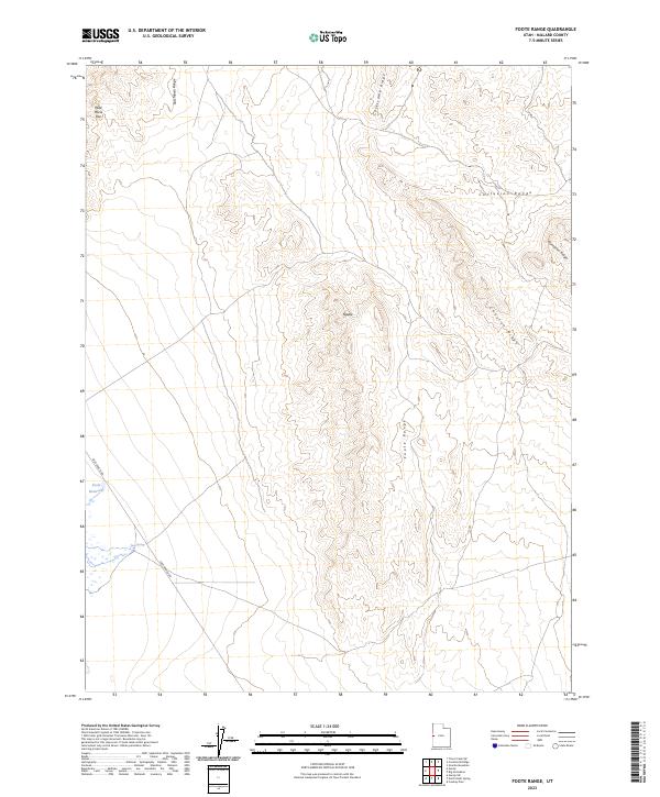 Foote Range 2023 topographic map thumbnail
