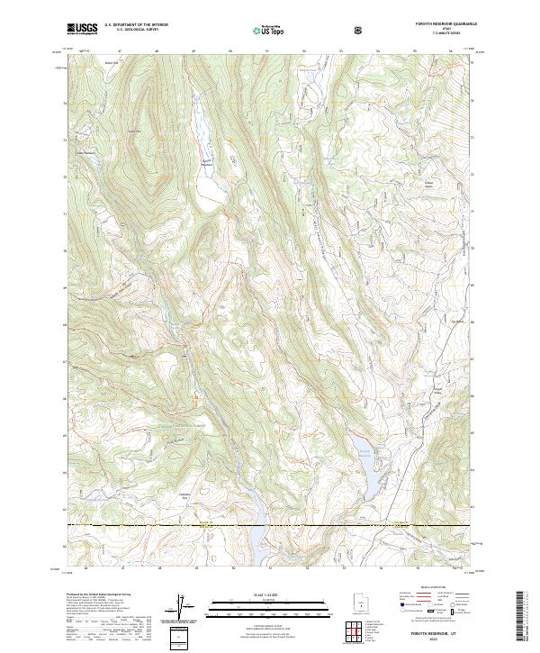 Forsyth Reservoir 2023 topographic map thumbnail