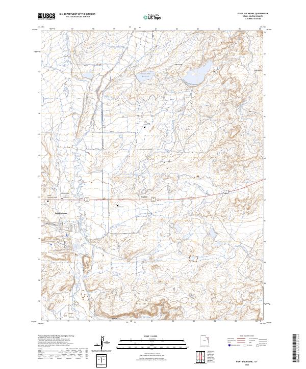 Fort Duchesne 2023 topographic map thumbnail