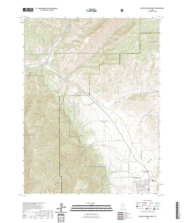 Fountain Green North 2023 topographic map thumbnail