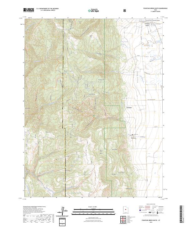 Fountain Green South topographic map thumbnail