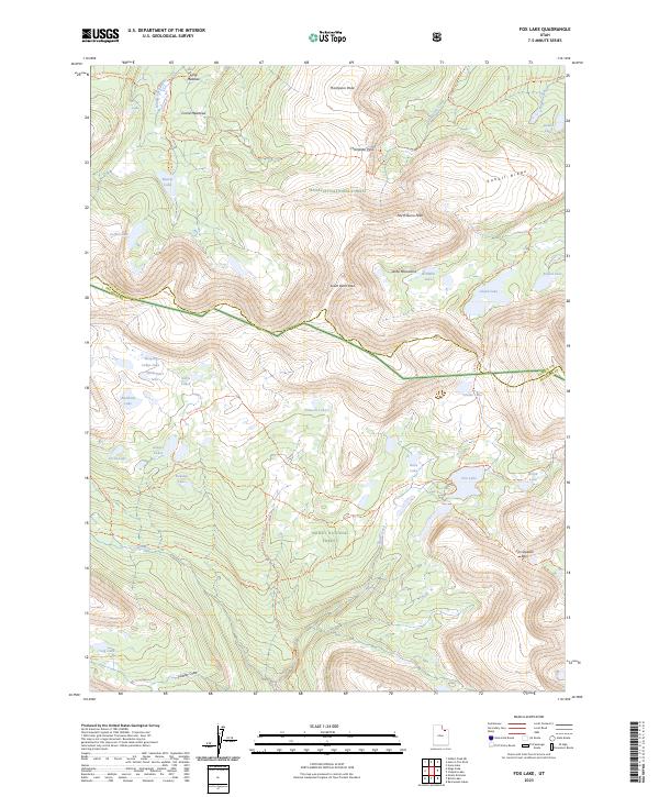 Fox Lake 2023 topographic map thumbnail