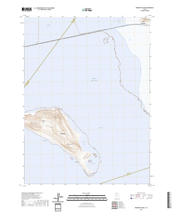 Fremont Island 2023 topographic map thumbnail