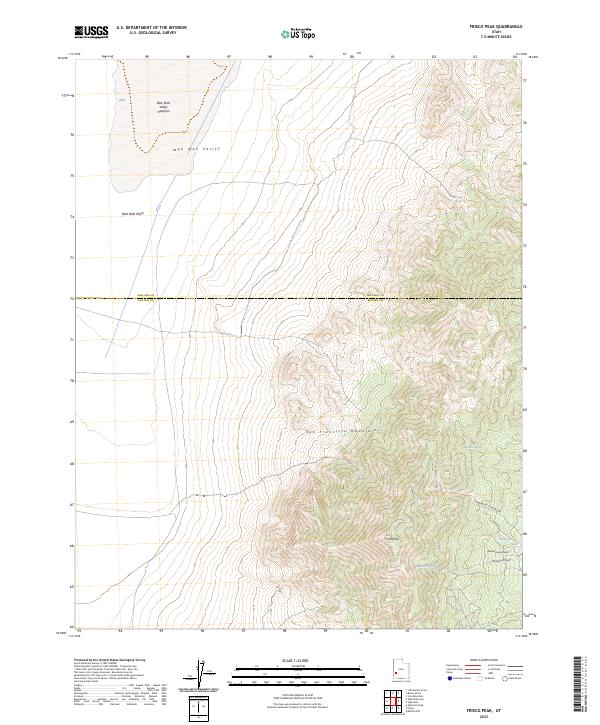 Frisco Peak 2023 topographic map thumbnail