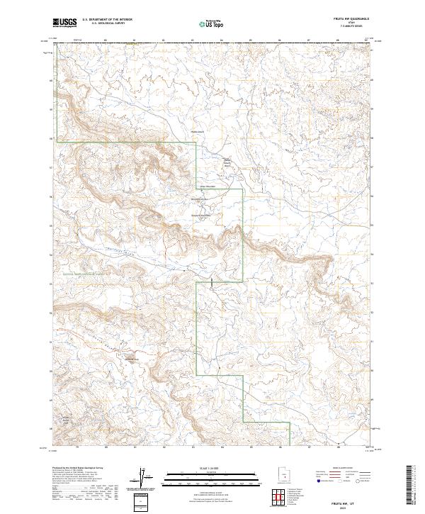 Fruita NW 2023 topographic map thumbnail