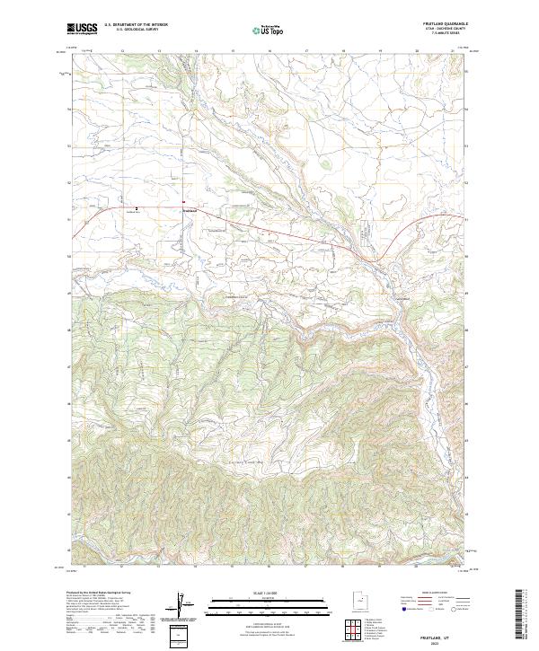 Fruitland topographic map thumbnail