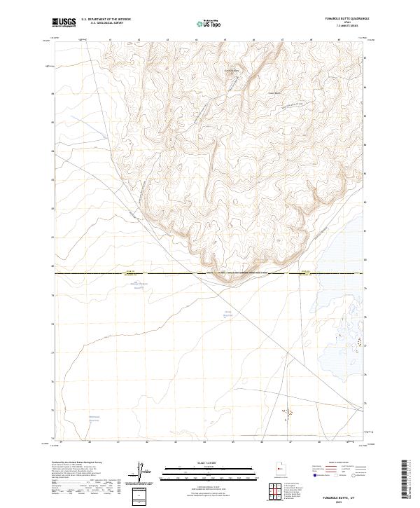 Fumarole Butte 2023 topographic map thumbnail
