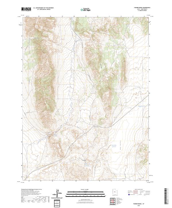 Furner Ridge topographic map thumbnail