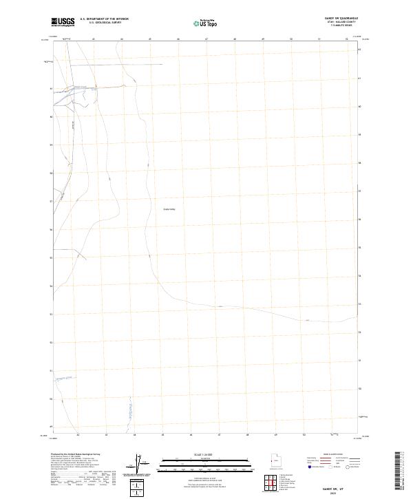 Gandy SW 2023 topographic map thumbnail