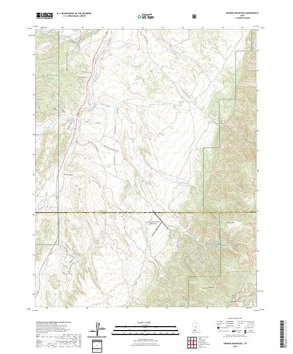 George Mountain 2023 topographic map thumbnail