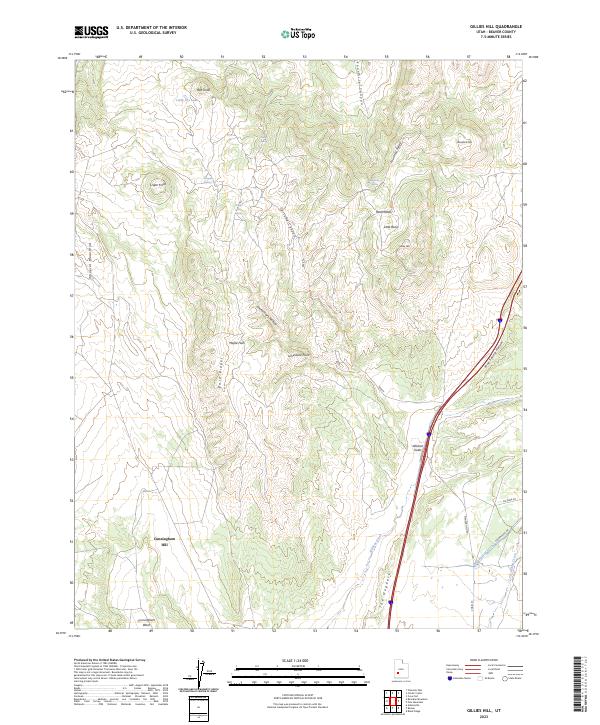 Gillies Hill 2023 topographic map thumbnail
