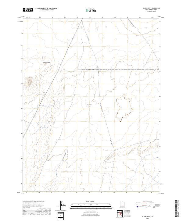 Gilson Butte 2023 topographic map thumbnail