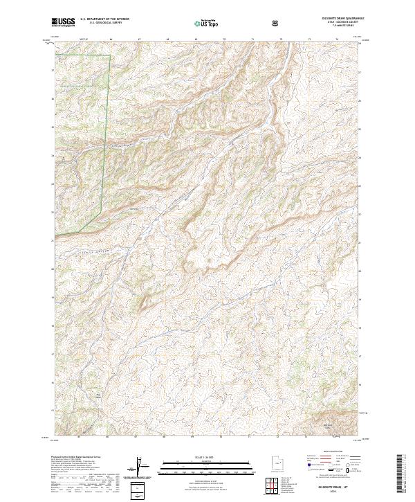 Gilsonite Draw 2023 topographic map thumbnail