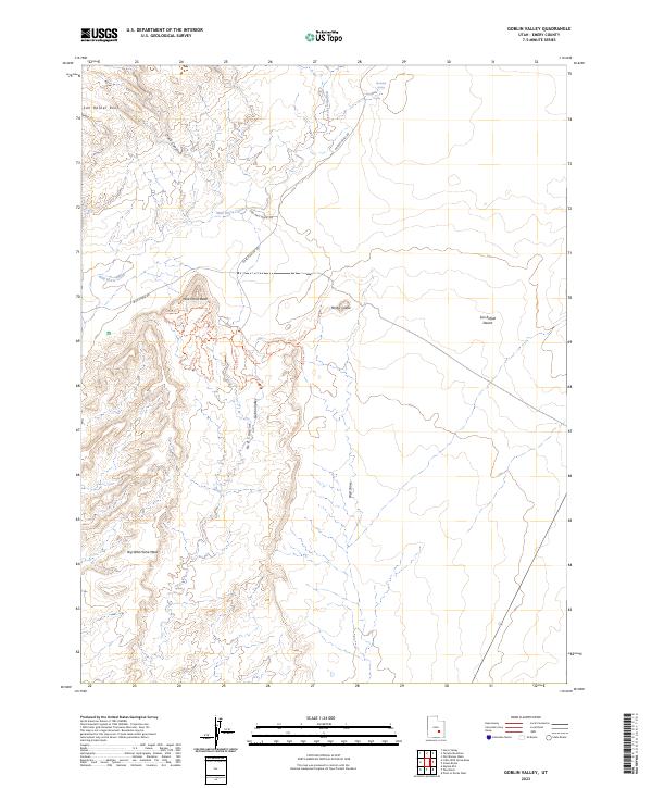 Goblin Valley topographic map thumbnail