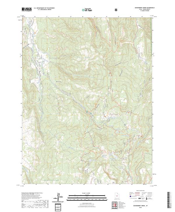 Gooseberry Creek topographic map thumbnail