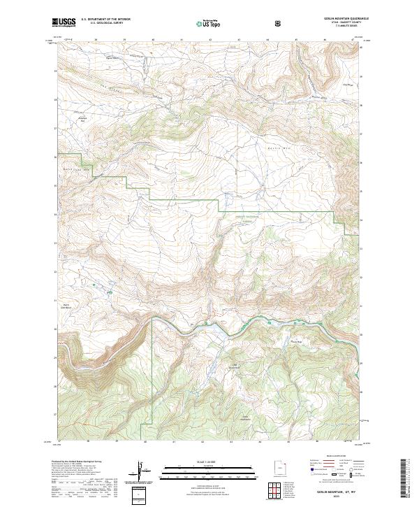Goslin Mountain 2023 topographic map thumbnail