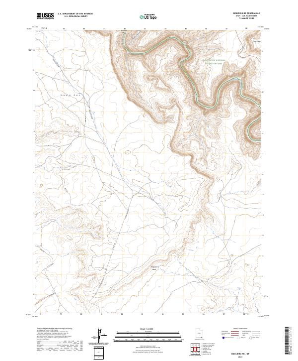 Goulding NE 2023 topographic map thumbnail