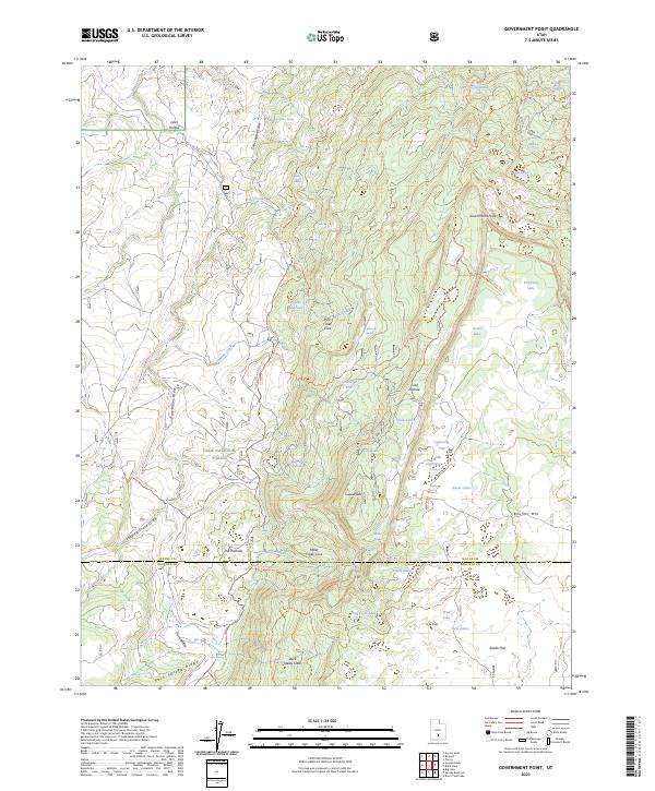 Government Point 2023 topographic map thumbnail